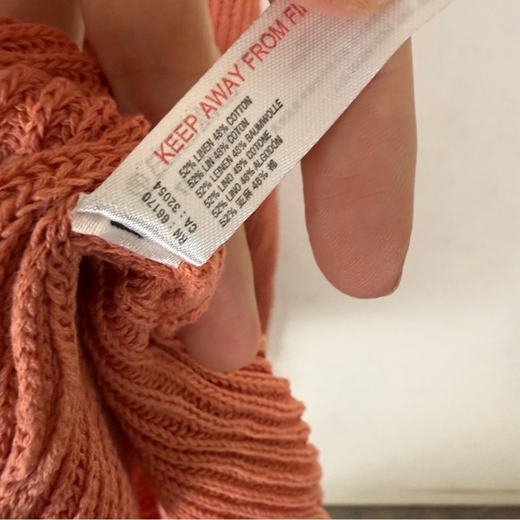 Free People FP Beach Picnic Sweater Romper Savannah Red - Picture 8 of 9